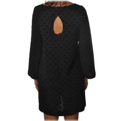 Ottod'Ame Ottod'Ame - Short Dress with Velvet Polka Dots - Black - Dresses - Luxury Exclusive Collection - Avvenice