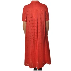 Ottod'Ame Ottod'Ame - Short-Sleeved Short Dress - Red - Dresses - Luxury Exclusive Collection - Avvenice