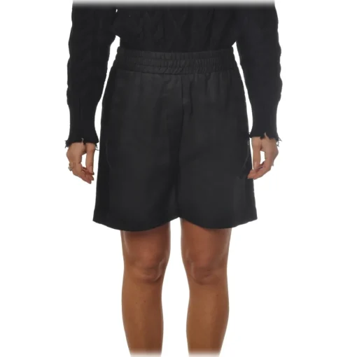 Ottod'Ame Ottod'Ame - Skirt in Linen Fabric - Black - Skirt - Luxury Exclusive Collection - Avvenice