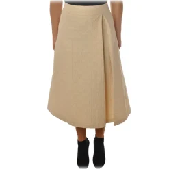 Ottod'Ame Ottod'Ame - Skirt With Strap - Cream - Skirt - Luxury Exclusive Collection - Avvenice^ Skirts