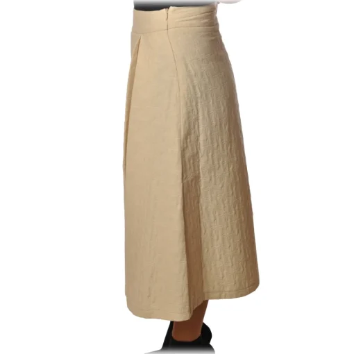 Ottod'Ame Ottod'Ame - Skirt With Strap - Cream - Skirt - Luxury Exclusive Collection - Avvenice^ Skirts