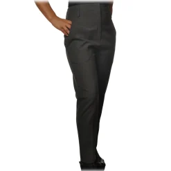 Ottod'Ame Ottod'Ame - Soft Leg Trousers - Grey - Trousers - Luxury Exclusive Collection - Avvenice^ Trousers