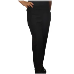 Ottod'Ame Ottod'Ame - Soft Leg Trousers with Low Crotch - Black - Trousers - Luxury Exclusive Collection - Avvenice