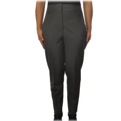 Ottod'Ame Ottod'Ame - Soft Leg Trousers - Grey - Trousers - Luxury Exclusive Collection - Avvenice^ Trousers