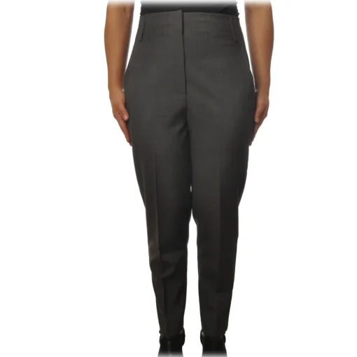Ottod'Ame Ottod'Ame - Soft Leg Trousers - Grey - Trousers - Luxury Exclusive Collection - Avvenice^ Trousers