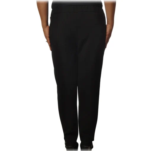 Ottod'Ame Ottod'Ame - Soft Leg Trousers with Low Crotch - Black - Trousers - Luxury Exclusive Collection - Avvenice