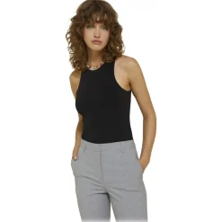 Ottod'Ame Ottod'Ame - Stretch Collar Top - Black - Top - Luxury Exclusive Collection - Avvenice^ Tops