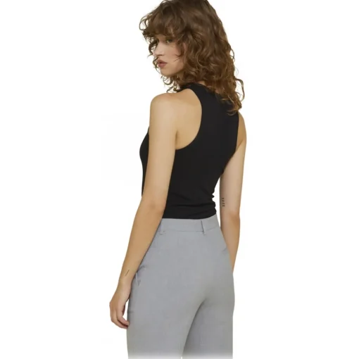 Ottod'Ame Ottod'Ame - Stretch Collar Top - Black - Top - Luxury Exclusive Collection - Avvenice^ Tops
