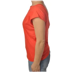 Ottod'Ame Ottod'Ame - Tank Top with Wide Shoulder Strap - Fluo Orange - Top - Luxury Exclusive Collection - Avvenice^ Tops