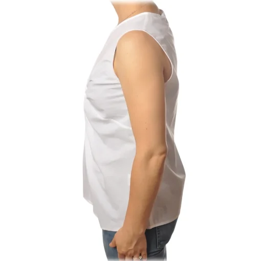 Ottod'Ame Ottod'Ame - Top with Knot Detail - White - Top - Luxury Exclusive Collection - Avvenice