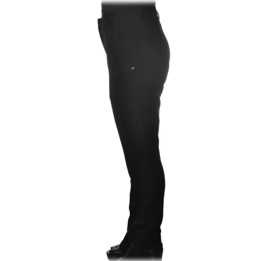 Ottod'Ame Ottod'Ame - Trousers in Combed Fabric - Black - Trousers - Luxury Exclusive Collection - Avvenice