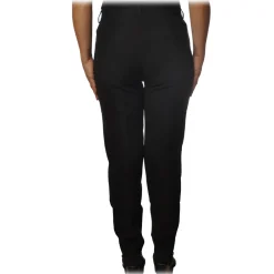 Ottod'Ame Ottod'Ame - Trousers in Combed Fabric - Black - Trousers - Luxury Exclusive Collection - Avvenice