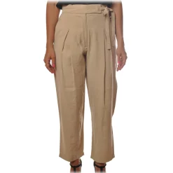Ottod'Ame Ottod'Ame - Trousers with Strap and Sash - Beige - Trousers - Luxury Exclusive Collection - Avvenice^ Trousers