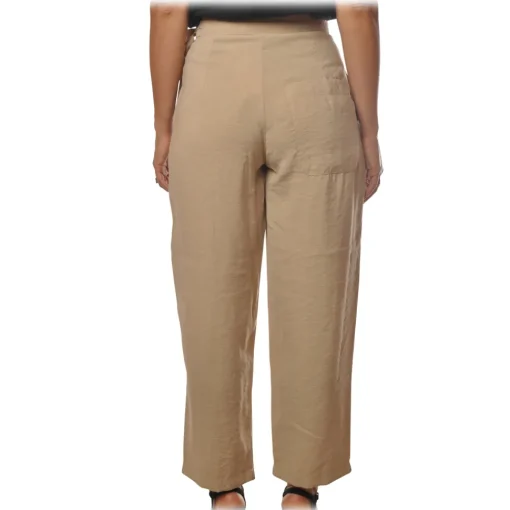 Ottod'Ame Ottod'Ame - Trousers with Strap and Sash - Beige - Trousers - Luxury Exclusive Collection - Avvenice^ Trousers