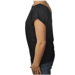 Ottod'Ame Ottod'Ame - T-Shirt with V-Neckline on the Back - Black - T-Shirt - Luxury Exclusive Collection - Avvenice^ T-shirt