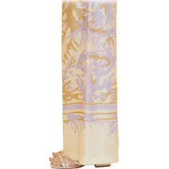 Ottod'Ame Ottod'Ame - Viscose Floral Fantasy Trousers - Cream - Trousers - Luxury Exclusive Collection - Avvenice^ Trousers