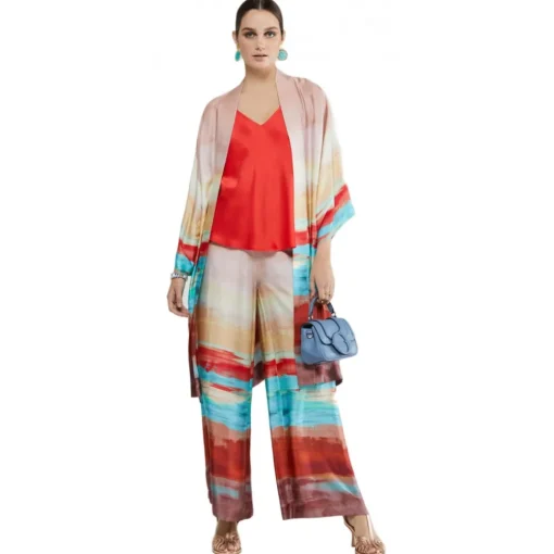 Ottod'Ame Ottod'Ame - Viscose Kimono Jacket - Multicolour - Jacket - Luxury Exclusive Collection - Avvenice