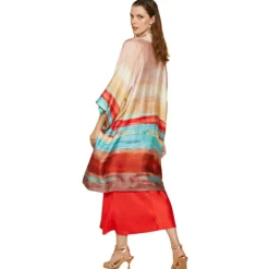 Ottod'Ame Ottod'Ame - Viscose Kimono Jacket - Multicolour - Jacket - Luxury Exclusive Collection - Avvenice