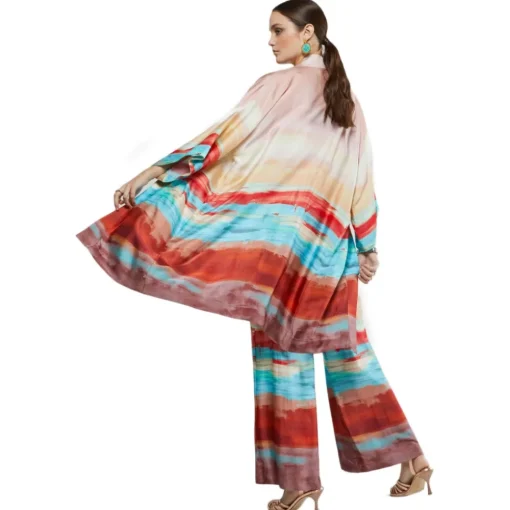 Ottod'Ame Ottod'Ame - Viscose Kimono Jacket - Multicolour - Jacket - Luxury Exclusive Collection - Avvenice