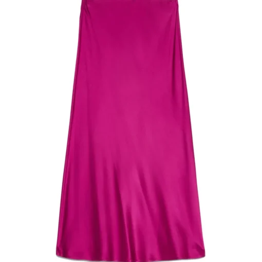 Ottod'Ame Ottod'Ame - Viscose Midi Skirt with Elastic Waistband - Fuxia - Skirt - Luxury Exclusive Collection - Avvenice^ Skirts