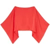 Ottod'Ame Ottod'Ame - Viscose Shirt with Kimono Sleeves - Coral Red - Shirt - Luxury Exclusive Collection - Avvenice