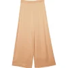 Ottod'Ame Ottod'Ame - Viscose Wide Leg Trousers - Nude - Trousers - Luxury Exclusive Collection - Avvenice