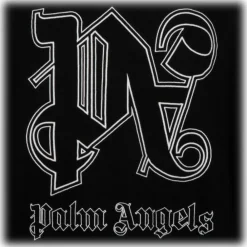 Palm Angels - Black Logo Print Hoodie - Luxury Collection - Avvenice