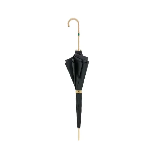 Pasotti Ombrelli 1956 - 189 Hawaii P5 - Black Umbrella with Peacock Interior - Luxury Artisan High Quality Umbrella - Avvenice^ Umbrellas And Sticks