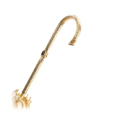 Pasotti Ombrelli 1956 - 177 Plat-300 P5 - Woman Ivory Umbrella Decorated - Luxury Artisan High Quality Umbrella - Avvenice
