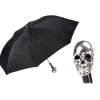 Pasotti Ombrelli 1956 - 64 PNT W33 - Skull Print Umbrella - Silver Skull - Luxury Artisan High Quality Umbrella - Avvenice^ Umbrellas And Sticks