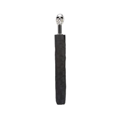 Pasotti Ombrelli 1956 - 64 PNT W33 - Skull Print Umbrella - Silver Skull - Luxury Artisan High Quality Umbrella - Avvenice^ Umbrellas And Sticks