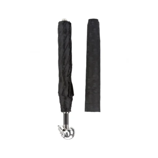 Pasotti Ombrelli 1956 - 64 PNT W33 - Skull Print Umbrella - Silver Skull - Luxury Artisan High Quality Umbrella - Avvenice^ Umbrellas And Sticks