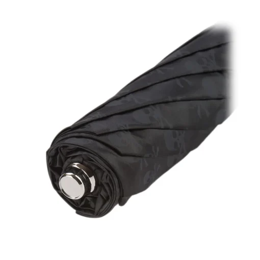 Pasotti Ombrelli 1956 - 64 PNT W33 - Skull Print Umbrella - Silver Skull - Luxury Artisan High Quality Umbrella - Avvenice^ Umbrellas And Sticks