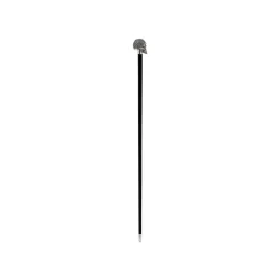 Pasotti Ombrelli 1956 - BA W333NE - Swarovski® Black Skull Stick - Luxury Artisan High Quality Stick - Avvenice