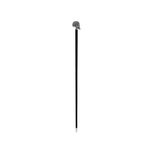 Pasotti Ombrelli 1956 - BA W333NE - Swarovski® Black Skull Stick - Luxury Artisan High Quality Stick - Avvenice