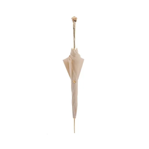 Pasotti Ombrelli 1956 - 386OR Serge-65 E11 - Elegant Ecru Parasol - Luxury Artisan High Quality Umbrella - Avvenice^ Umbrellas And Sticks
