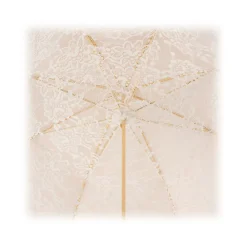 Pasotti Ombrelli 1956 - 386OR Serge-65 E11 - Elegant Ecru Parasol - Luxury Artisan High Quality Umbrella - Avvenice^ Umbrellas And Sticks