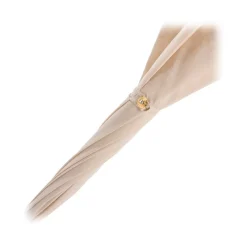 Pasotti Ombrelli 1956 - 386OR Serge-65 E11 - Elegant Ecru Parasol - Luxury Artisan High Quality Umbrella - Avvenice^ Umbrellas And Sticks