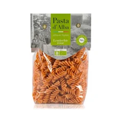 Pasta d'Alba Pasta d'Alba - Organic Fusilli with Red Lentils - Gluten Free Line - Artisan Organic Italian Pasta - Avvenice^ Pasta & Cereals