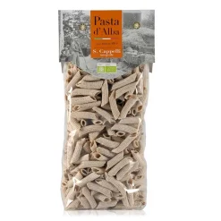 Pasta d'Alba Pasta d'Alba - Organic Penne with Durum Wheat Senatore Cappelli Organic Wholemeal Flour - Artisan Line - Organic Italian Pasta - Avvenice