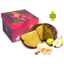 Fraccaro Spumadoro Pasticceria Fraccaro - Panettone Grana Padano and Pears - Gift Box - Artisan Panettone - - Avvenice^ Sweets