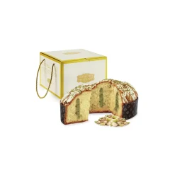 Fraccaro Spumadoro Pasticceria Fraccaro - Panettone with Pistachio - Gold Box - Artisan Panettone - - Avvenice