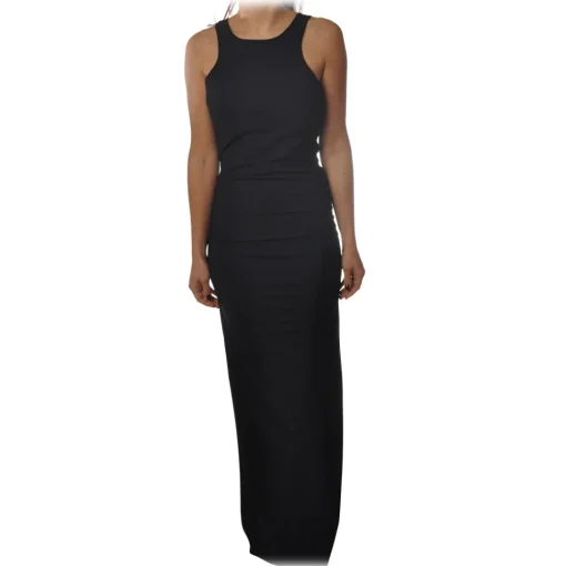 Patrizia Pepe - Close-Fitting Long Dress Sleeveless - Black - Dress - Made in Italy - Luxury Exclusive Collection - Avvenice