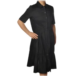 Patrizia Pepe - Cotton Shirt Dress - Black - Dress - Made in Italy - Luxury Exclusive Collection - Avvenice^ Dresses