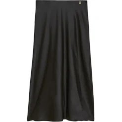 Patrizia Pepe - Glossy Fabric Midi Skirt - Black - Skirt - Made in Italy - Luxury Exclusive Collection - Avvenice