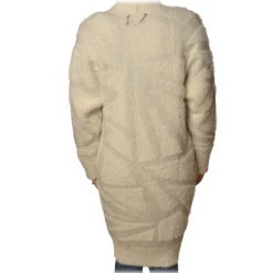 Patrizia Pepe - Long Cardigan Without Closures - White - Pullover - Made in Italy - Luxury Exclusive Collection - Avvenice^ Knitwears