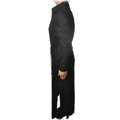 Patrizia Pepe - Long Model Dress with Shirt Collar - Black - Dress - Made in Italy - Luxury Exclusive Collection - Avvenice^ Dresses