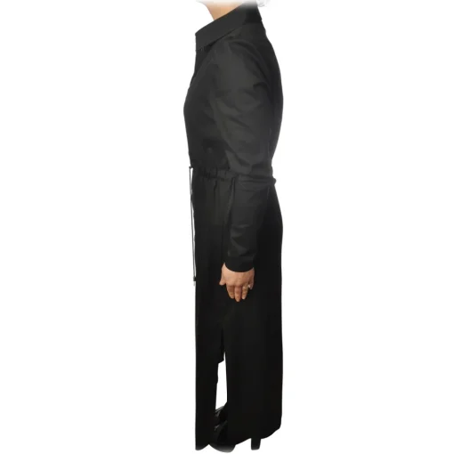 Patrizia Pepe - Long Model Dress with Shirt Collar - Black - Dress - Made in Italy - Luxury Exclusive Collection - Avvenice^ Dresses