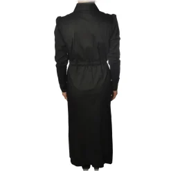 Patrizia Pepe - Long Model Dress with Shirt Collar - Black - Dress - Made in Italy - Luxury Exclusive Collection - Avvenice^ Dresses