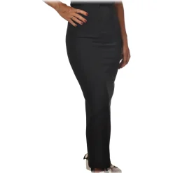 Patrizia Pepe - Long Pencil Skirt with Back Slit - Black - Skirt - Made in Italy - Luxury Exclusive Collection - Avvenice^ Skirts